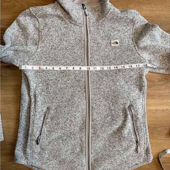 The North Face Crescent Fleece Jacket Womens Medium Gray Full Zip - Picture 5 of 8